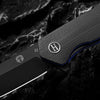 The Pathfinder Folding Pocket Knife Giftset for Men and Women (Black and Blue)