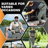 DikaSun Chest Waders with Boots — Lightweight Bootfoot Waders for Men & Women, Duck Hunting & Fly Fishing (US Sizes, Grey))