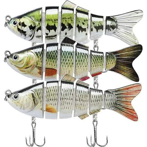 3-Pack: Fishing Lures for Bass Trout