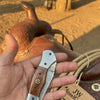 Rosewood Trail Folder Knife 6" Handmade Rosewood Handle EDC Folder