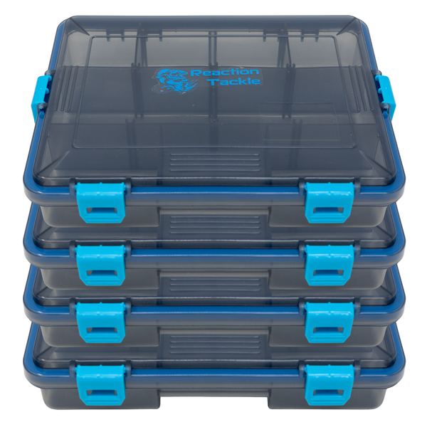 Reaction Tackle Standard Tackle Tray- Sturdy and Water Resistant with 4 Reliable Clips