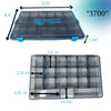 Reaction Tackle Standard Tackle Tray- Sturdy and Water Resistant with 4 Reliable Clips