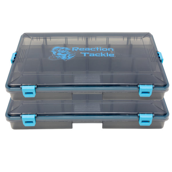 Reaction Tackle Standard Tackle Tray- Sturdy and Water Resistant with 4 Reliable Clips