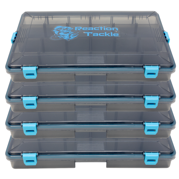Reaction Tackle Standard Tackle Tray- Sturdy and Water Resistant with 4 Reliable Clips