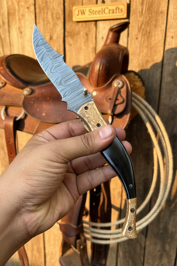 Hidewood Skinner Folder Knife 8