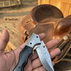 Ironclad Tanto Folder 8" Handmade High-Carbon Steel Micarta Handle