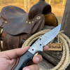Ironclad Tanto Folder 8" Handmade High-Carbon Steel Micarta Handle