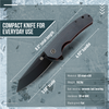 The Clip Point Folding Pocket Knife Giftset for Men and Women (Grey and Red)