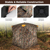 3-4 Person Hunting Blind 270¬∞ See-Through Pop-up Ground Blind with Full-Open Swing Door