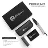 The Sentinel Folding Knife Giftset (black blade+dark grey/red liner G10 handle)