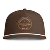 Clear Water Trout Badge Rope Hat — Brown Trout Printed Fishing Cap