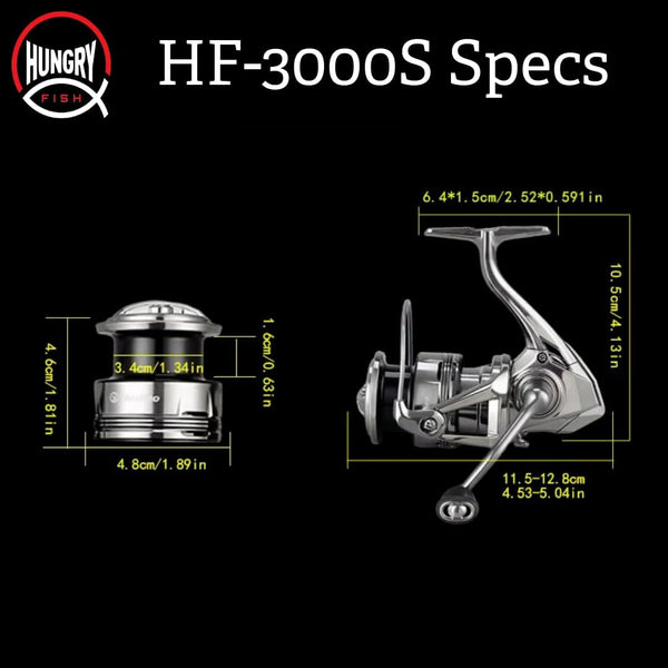 Hungry Fish Traveler Pro Spinning Fishing Reel