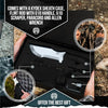 The Tracker D2 Steel Bushcraft Survival Knife Gift Set (Black and Orange)