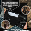 The Tracker D2 Steel Bushcraft Survival Knife Gift Set (Black and Gray)