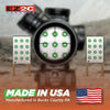 25 EZ2C Targets Style 27/RD10: Small-bore 50ft Paper Shooting Target 11"x17" USA MADE Pad of 25