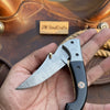 Darkridge Talon Folder Knife 8" Handmade Damascus Steel Hawkbill Blade