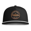 Clear Water Trout Badge Rope Hat — Brown Trout Printed Fishing Cap