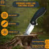 The Pioneer Folding Pocket Knife Giftset for Men and Women (Silver and Black)