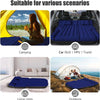 DikaSun Universal SUV Air Mattress – Upgraded Flocking, Extra-Thick Oxford Surface, with Electric Pump & 3M Charging Cable (Navy)