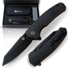 The Clip Point Folding Pocket Knife Giftset for Men and Women (Grey and Red)