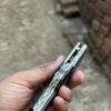 Ironclad Tanto Folder 8" Handmade High-Carbon Steel Micarta Handle