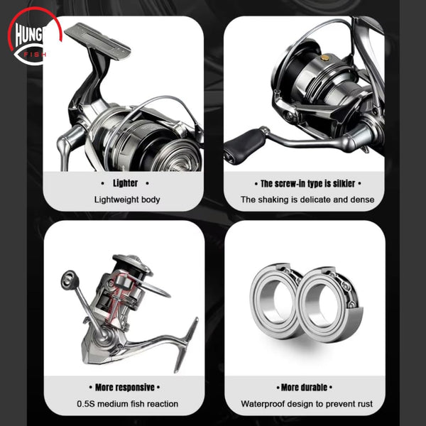 Hungry Fish Traveler Pro Spinning Fishing Reel