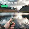 Handmade fishing rod with wheels for MicroFishing