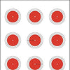 25 EZ2C Targets Style 27/RD10: Small-bore 50ft Paper Shooting Target 11"x17" USA MADE Pad of 25