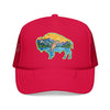 Sunset Buffalo Mountain Patch Foam Trucker Hat | Clear Water Trading Co.