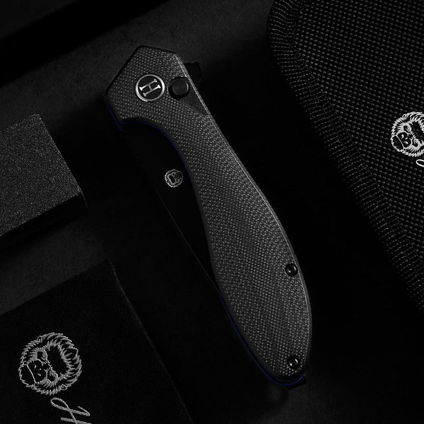 The Vector Folding Pocket Knife Giftset for Men and Women (Black)