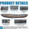 600D Kayak Cover: Upgraded Zipper Closure Waterproof Canoe Outdoor Storage Bag, Heavy Duty UV Protection Dust Paddle Board Cover for Fishing Boat
