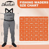 DikaSun Breathable Stocking Foot Waders for Fly Fishing (Lightweight Unisex Design for Men & Women)
