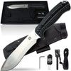 12.32" LAVALINE SURVIVAL KNIFE WITH FIXED 1095 HIGH CARBON STEEL BLADE