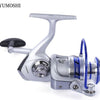 YUMOSHI AF1000-7000 12BB Gear Ratio 5.5:1 Half Metal Fishing Spinning Reel Machined aluminum Spool with Exchangeable Handle
