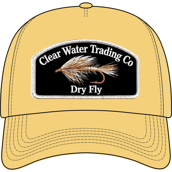 Dry Fly- Trout Fishing Trucker Hat — Clear Water Trading Co.