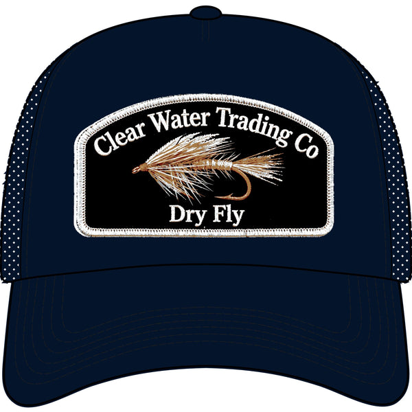 Dry Fly- Trout Fishing Trucker Hat — Clear Water Trading Co.