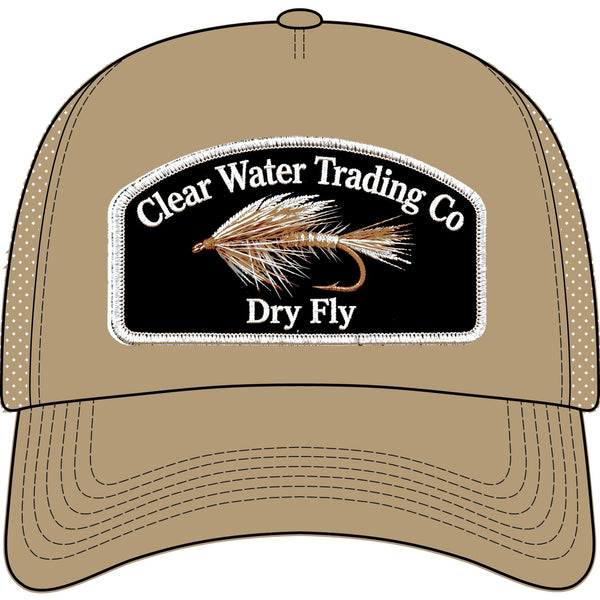 Dry Fly- Trout Fishing Trucker Hat — Clear Water Trading Co.
