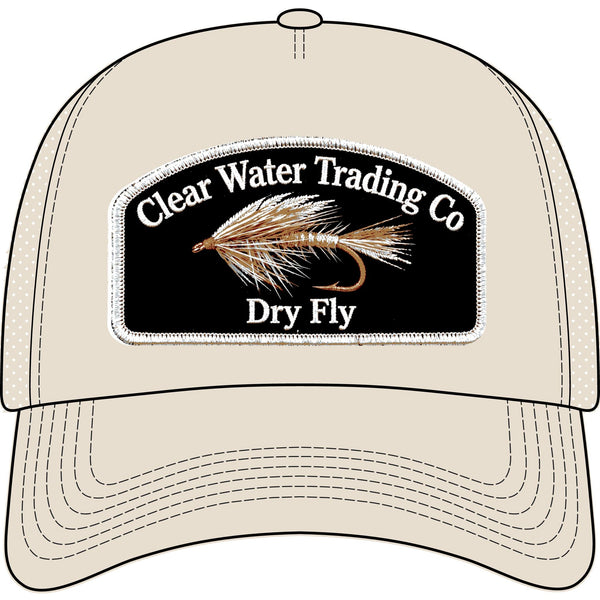 Dry Fly- Trout Fishing Trucker Hat — Clear Water Trading Co.