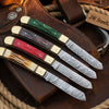 Ranchfold Pocket Folding Knife Set 7.5" Handmade Set of 4