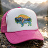 Sunset Buffalo Mountain Patch Foam Trucker Hat | Clear Water Trading Co.