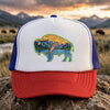 Sunset Buffalo Mountain Patch Foam Trucker Hat | Clear Water Trading Co.