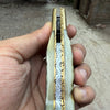 Stagline Damascus Folder 7" Handmade Horn Handle Damascus Bolster