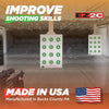 25 EZ2C Targets Style 27/RD10: Small-bore 50ft Paper Shooting Target 11"x17" USA MADE Pad of 25