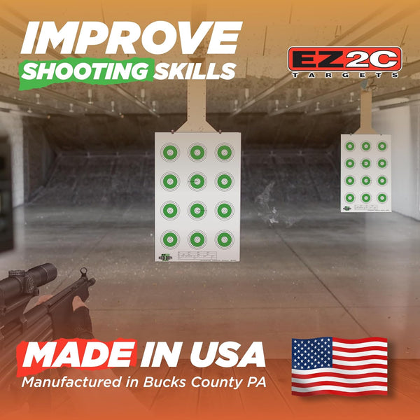 25 EZ2C Targets Style 27/RD10: Small-bore 50ft Paper Shooting Target 11