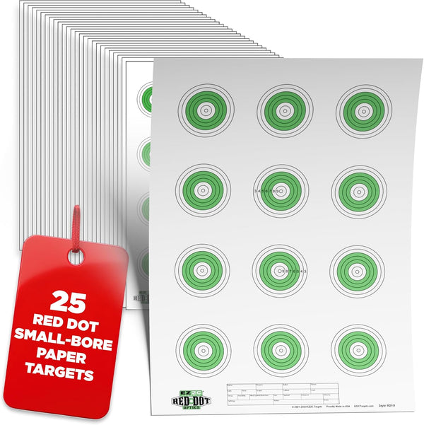 25 EZ2C Targets Style 27/RD10: Small-bore 50ft Paper Shooting Target 11