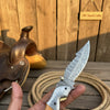 Honeywood Hawkbill Folder Knife 8" Handmade Wood Handle Damascus Blade