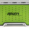 Waterproof fly boxes with green silicone insert