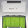 Waterproof fly boxes with green silicone insert