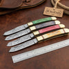 Ranchfold Pocket Folding Knife Set 7.5" Handmade Set of 4