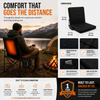 LITEGUEST Heated Outdoor Seat Cushion with Backrest – Warm for Camping